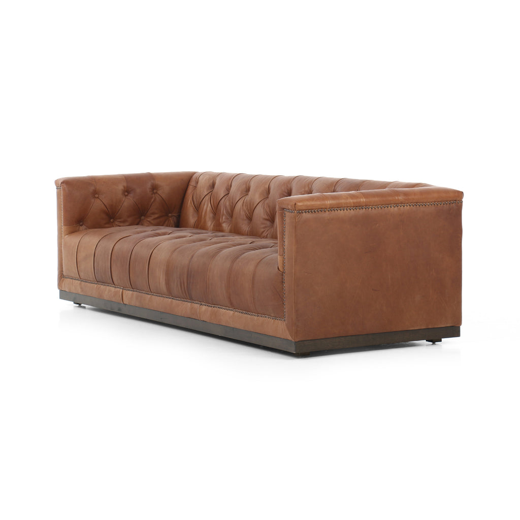 Mavelle Arlo Leather Sofa sofa - Styled in Room
