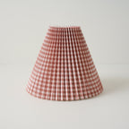 Mavelle Mocha Gingham Shade lamp shade - Detail View