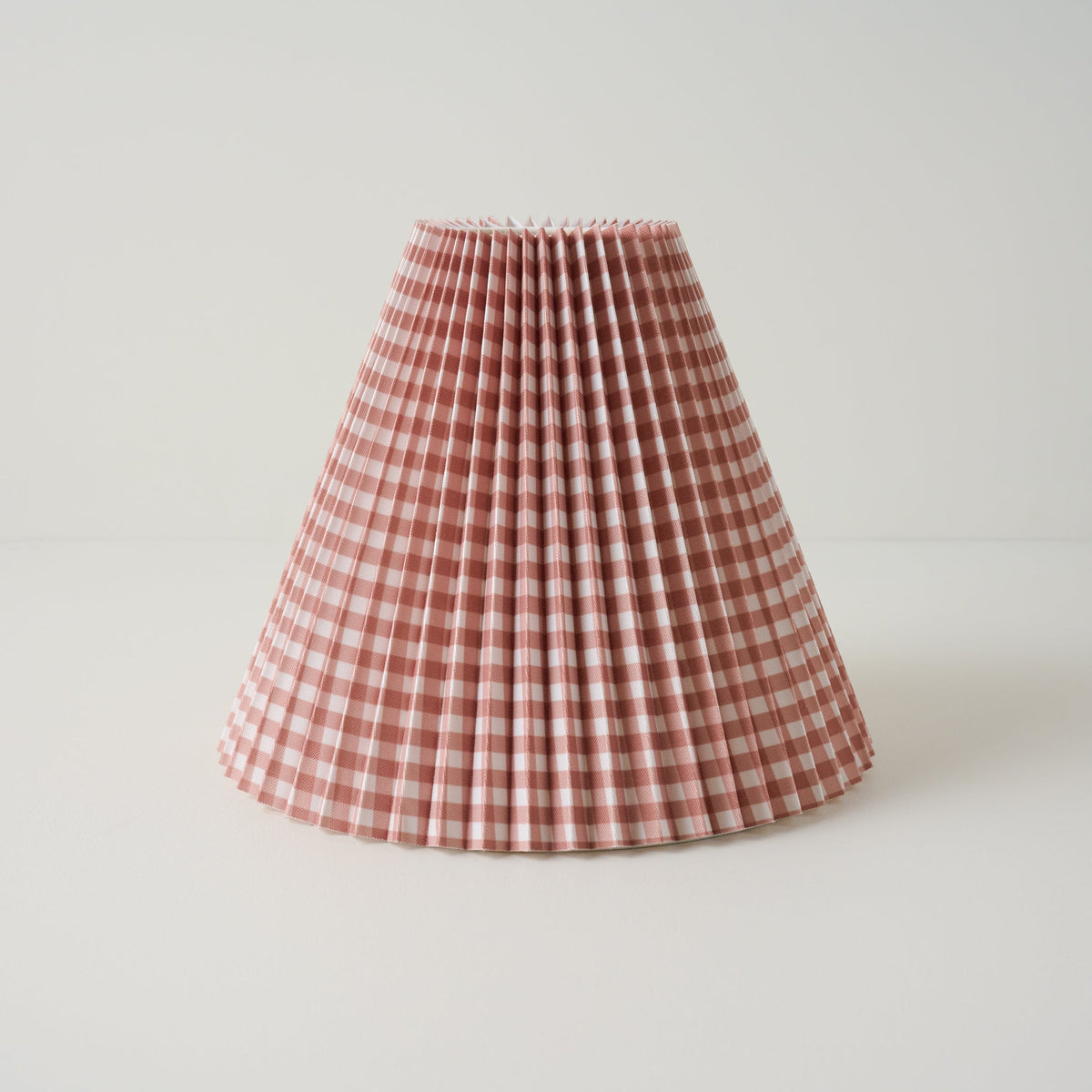 Mavelle Mocha Gingham Shade lamp shade - Detail View