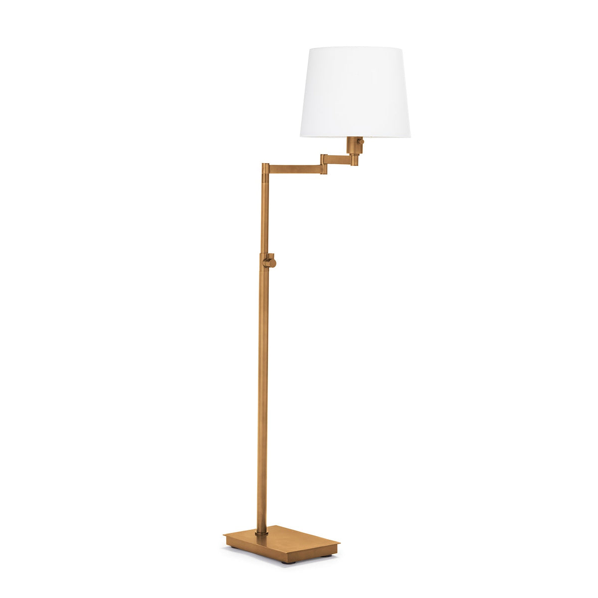 Mavelle Natural Brass Swivel Floor Lamp floor lamp - Detail View