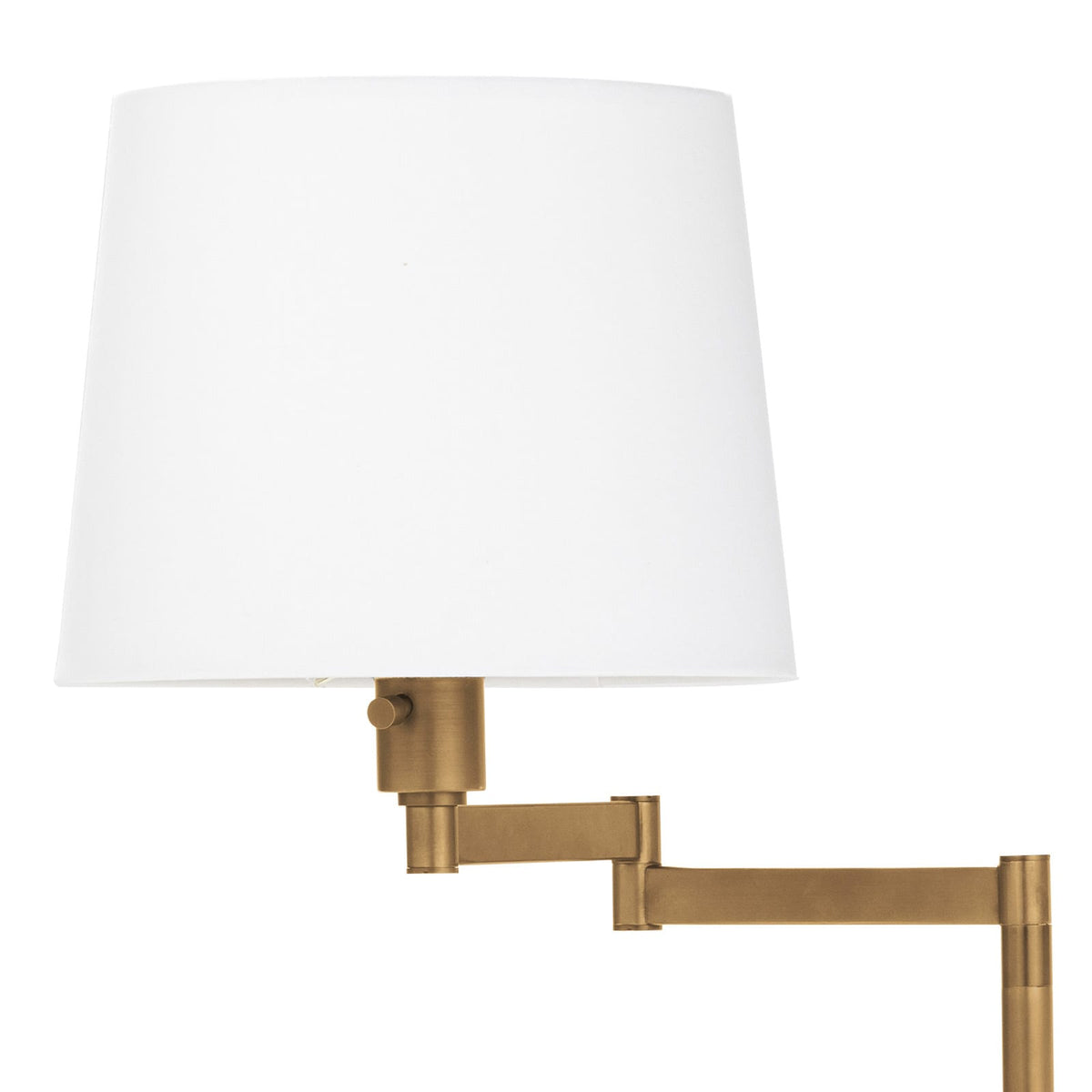 Mavelle Natural Brass Swivel Floor Lamp floor lamp