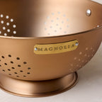 Mavelle Copper and Brass Colander 3 QT kitchen tool - Styled in Room