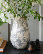 Mavelle Black and White Distressed Vase vase - Detail View