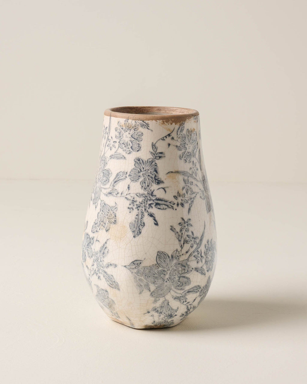Mavelle Black and White Distressed Vase vase