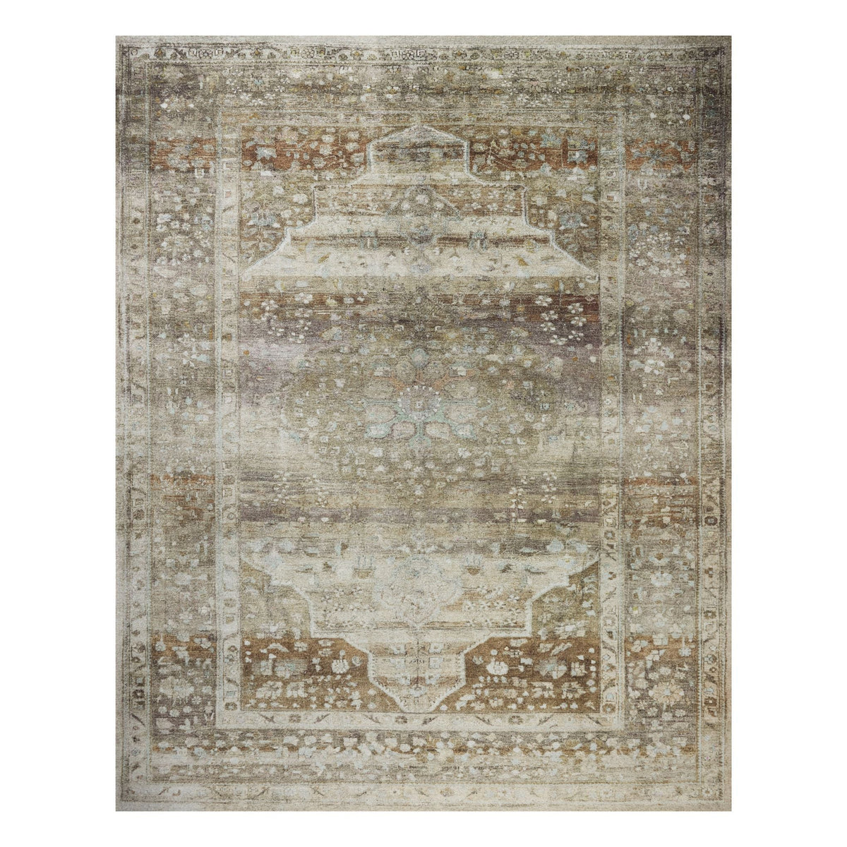 Mavelle Wimberly Earth Multi Rug area rug - Detail View