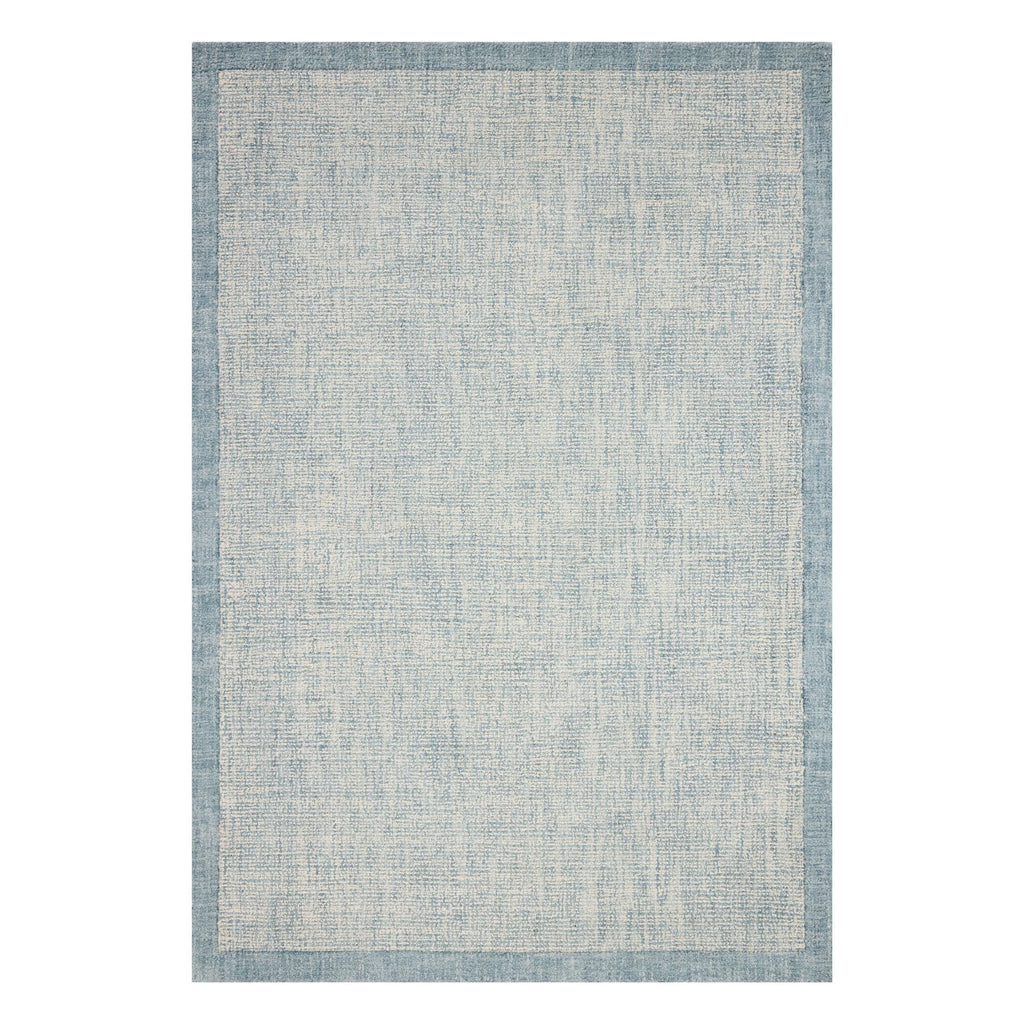 Mavelle Henley Ivory Blue Rug area rug - Detail View