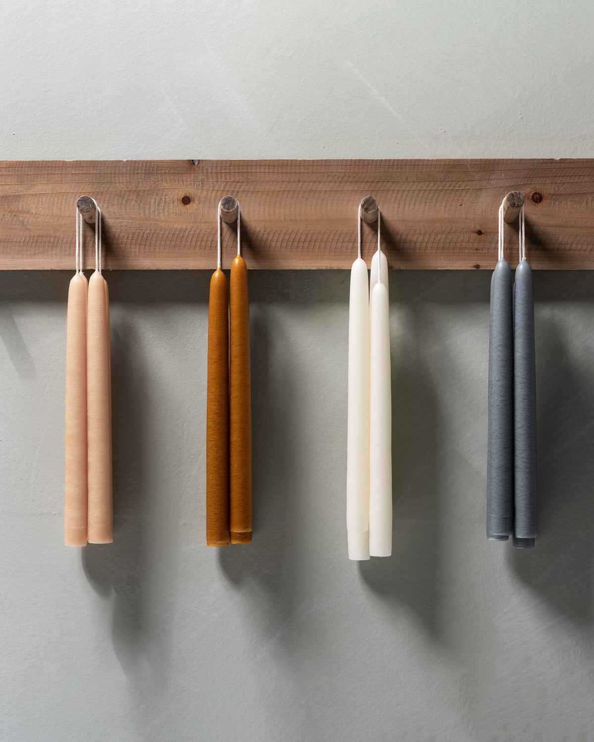 Mavelle 10" Hand Dipped Spun Finish Tapers candle - Close-Up