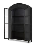 Mavelle Brady Wide Metal Cabinet storage cabinet - Styled in Room