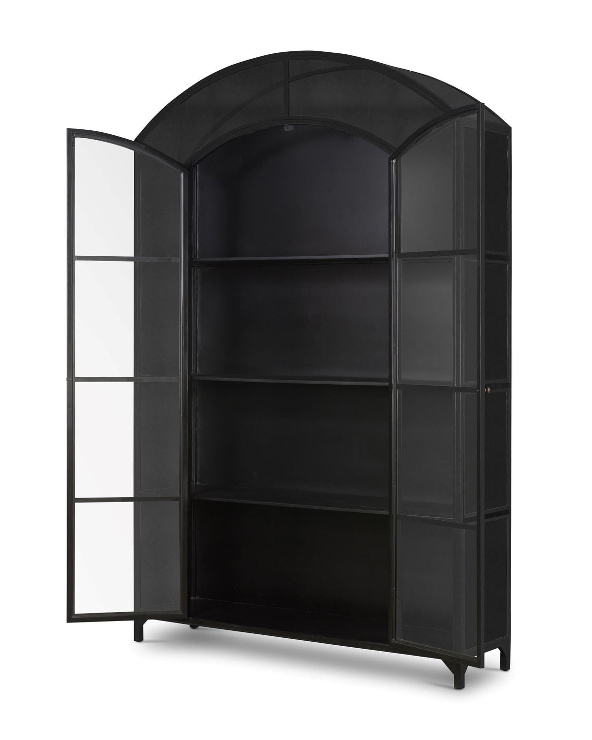 Mavelle Brady Wide Metal Cabinet storage cabinet - Styled in Room