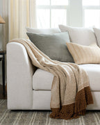 Mavelle Adobe Essential Tassel Throw throw blanket - Styled in Room