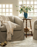 Mavelle Lavinia Turned Leg Stool (tall) stool - Styled in Room