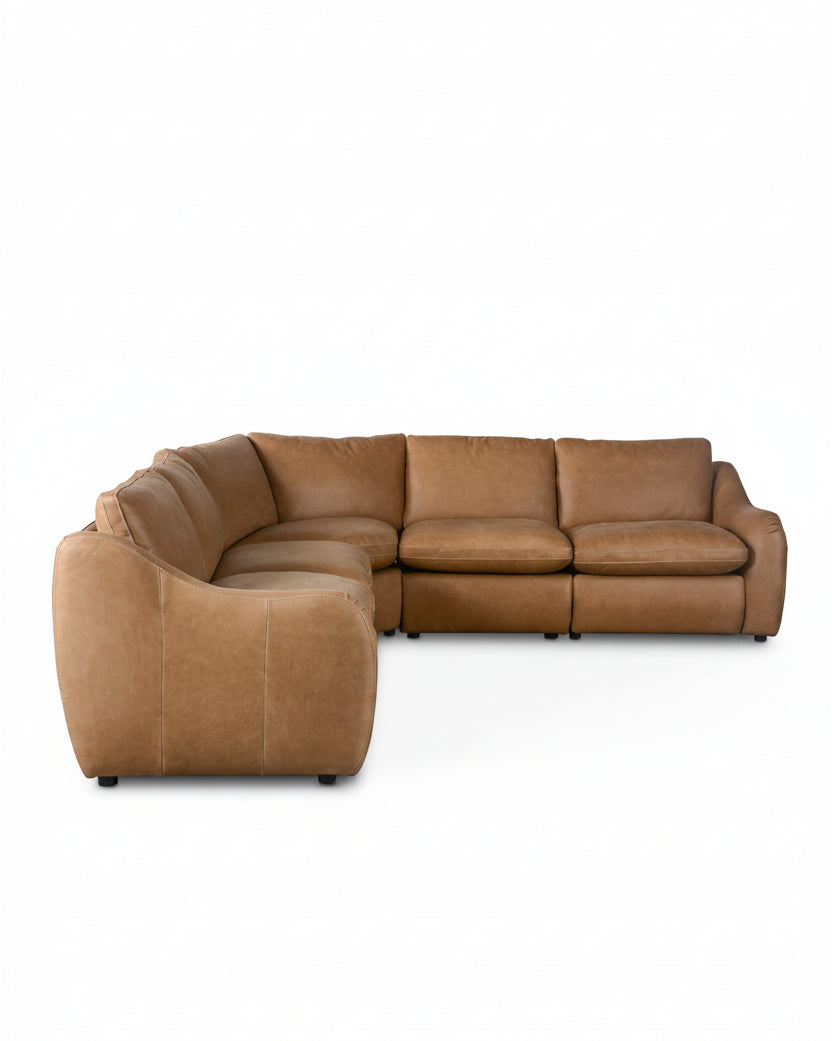 Mavelle Chase Power Reclining 5-Piece Sectional sectional sofa - Side View