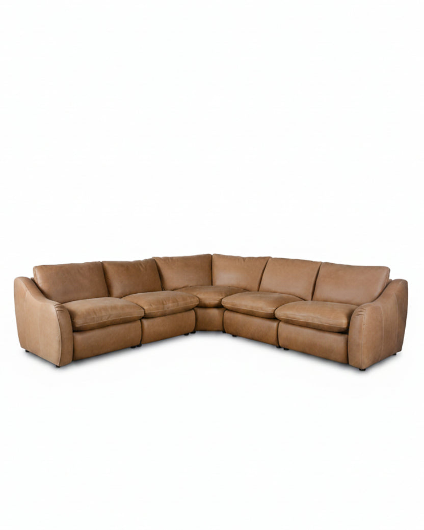 Mavelle Chase Power Reclining 5-Piece Sectional sectional sofa - Detail View