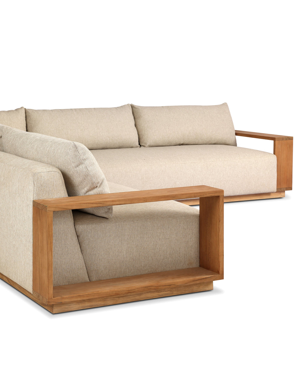Mavelle Augustine Outdoor Three-Piece Sectional outdoor sofa - Alternate View