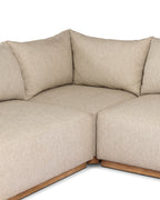 Mavelle Augustine Outdoor Three-Piece Sectional outdoor sofa - Close-Up