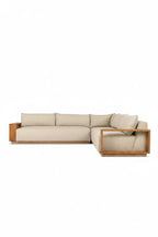 Mavelle Augustine Outdoor Three-Piece Sectional outdoor sofa - Side View
