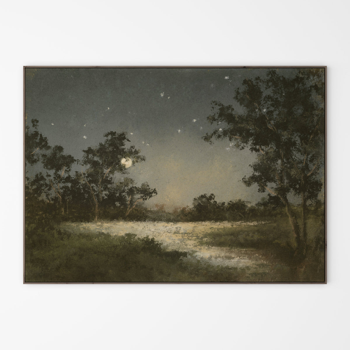 Mavelle Shimmer Moon by Lina Gordievsky framed wall art - Detail View
