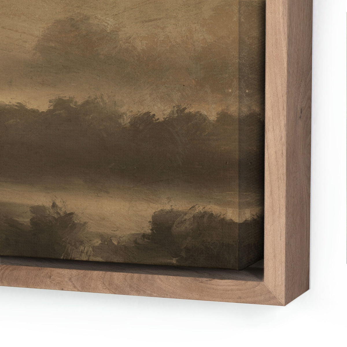 Mavelle La Terre by Dan Hobday - Rustic Walnut Floater framed wall art