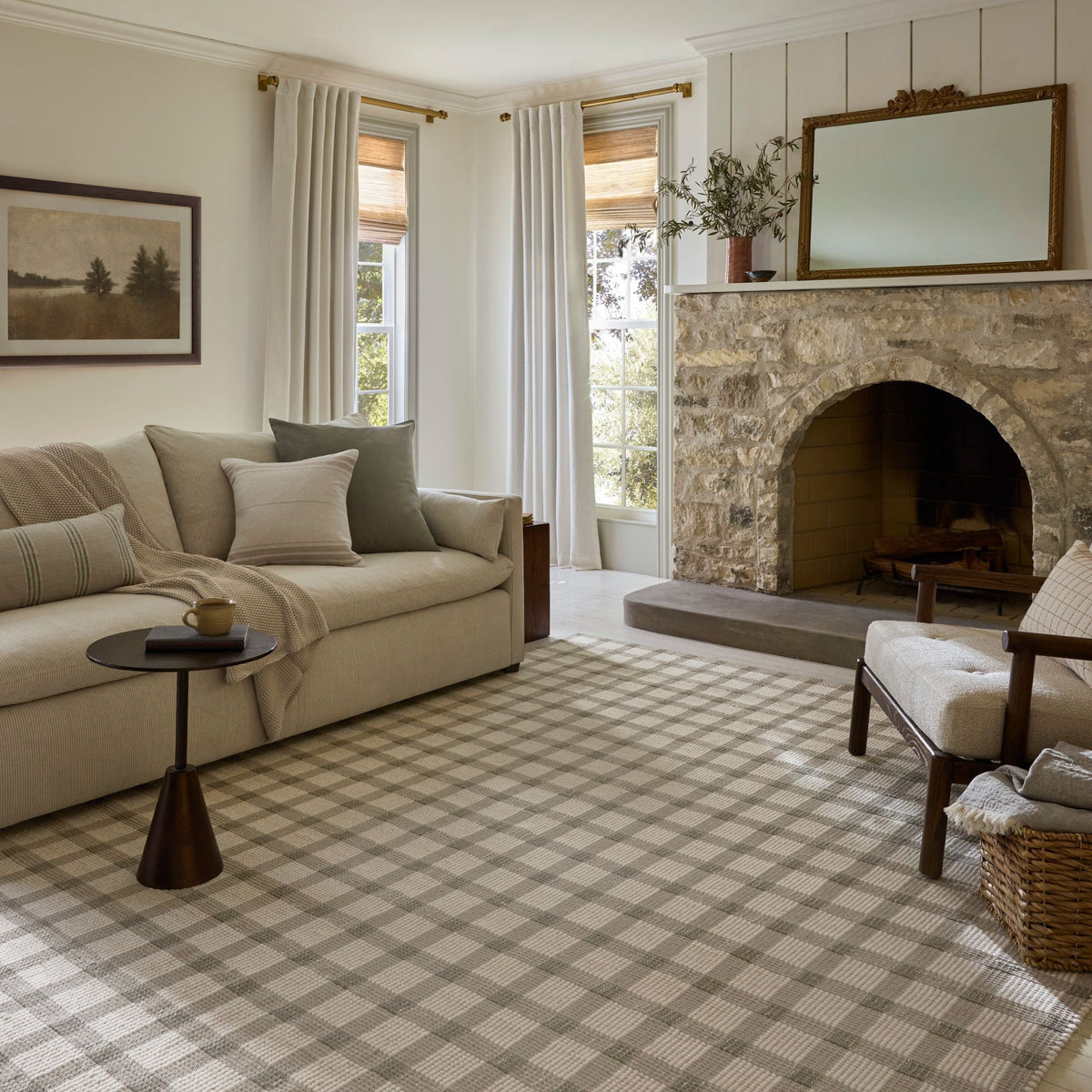 Mavelle Ryder Stone Ivory Rug area rug