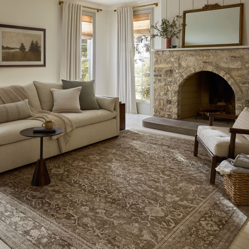 Mavelle Wimberly Bark Ivory Rug area rug - Styled in Room