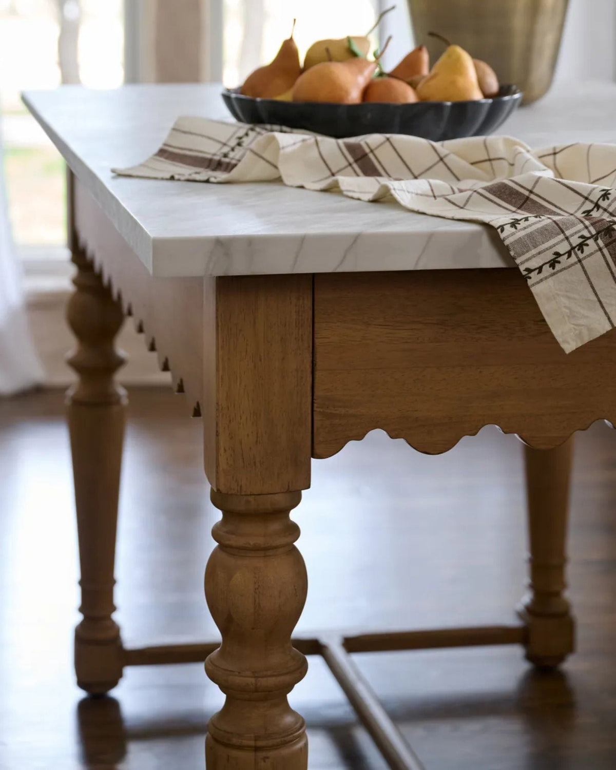 Mavelle Sadie Scalloped Kitchen Island kitchen island - Detail View