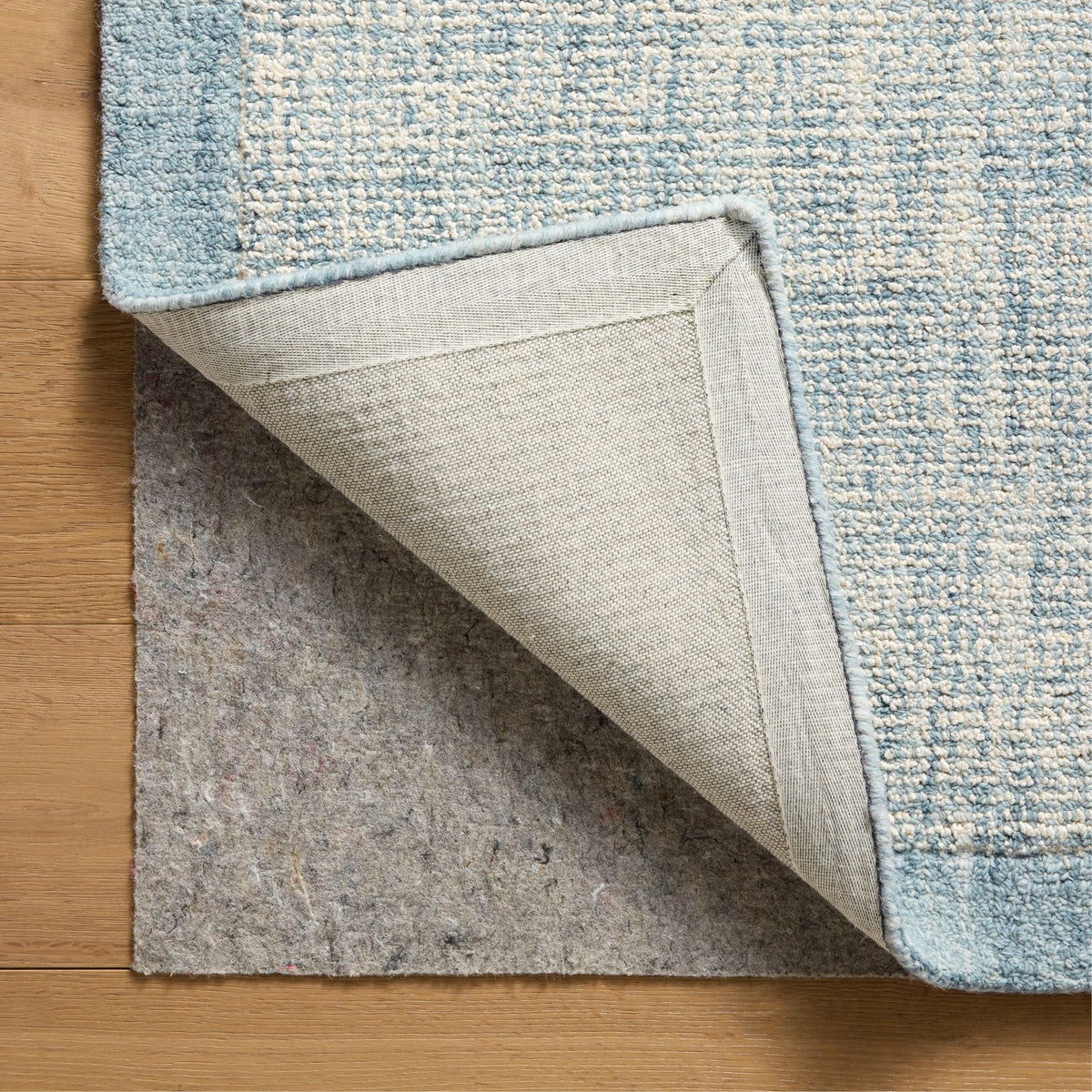 Mavelle Henley Ivory Blue Rug area rug - Side View
