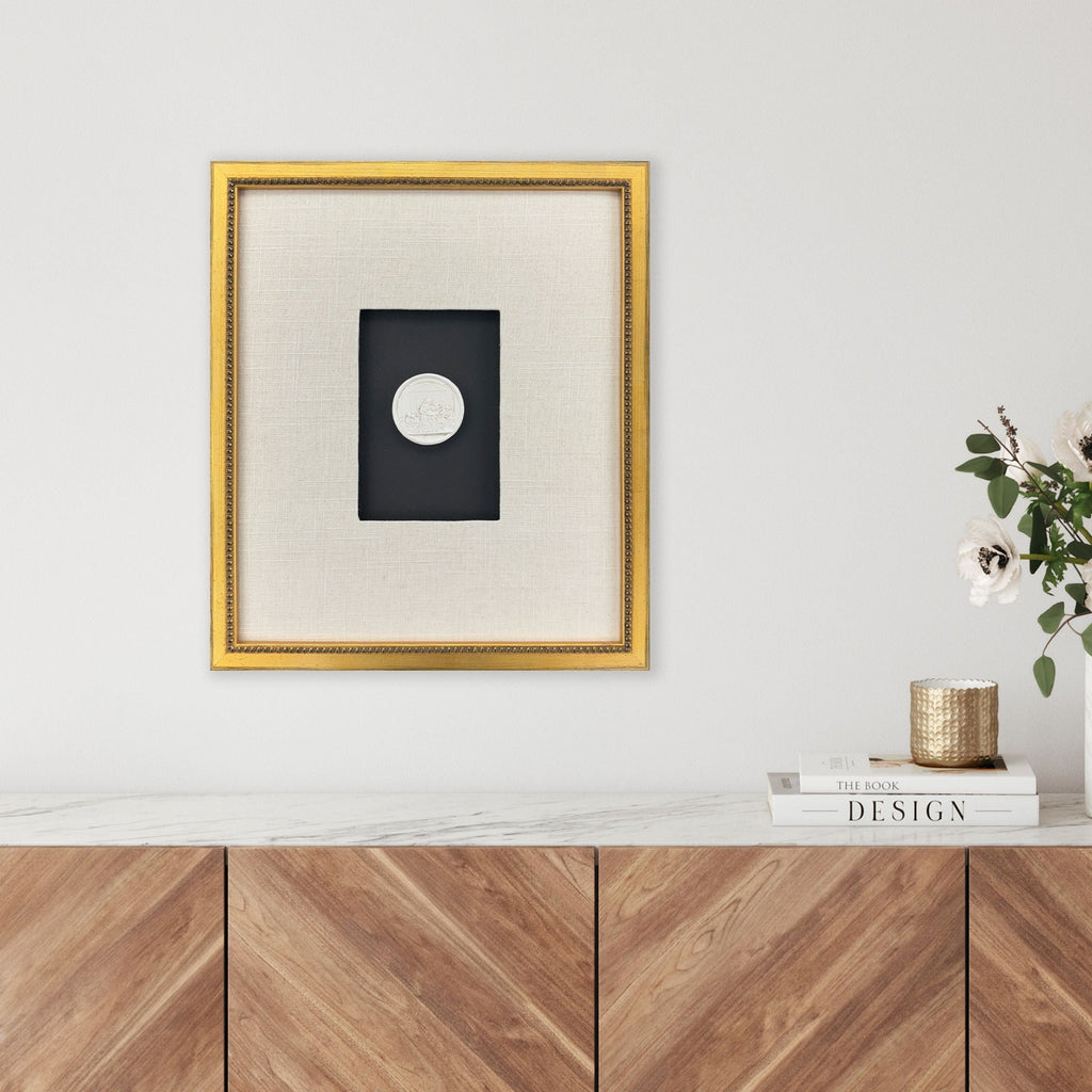 Mavelle Framed Intaglio II framed wall art - Styled in Room