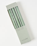 Mavelle Assorted Sage Green Taper Candle Set candle