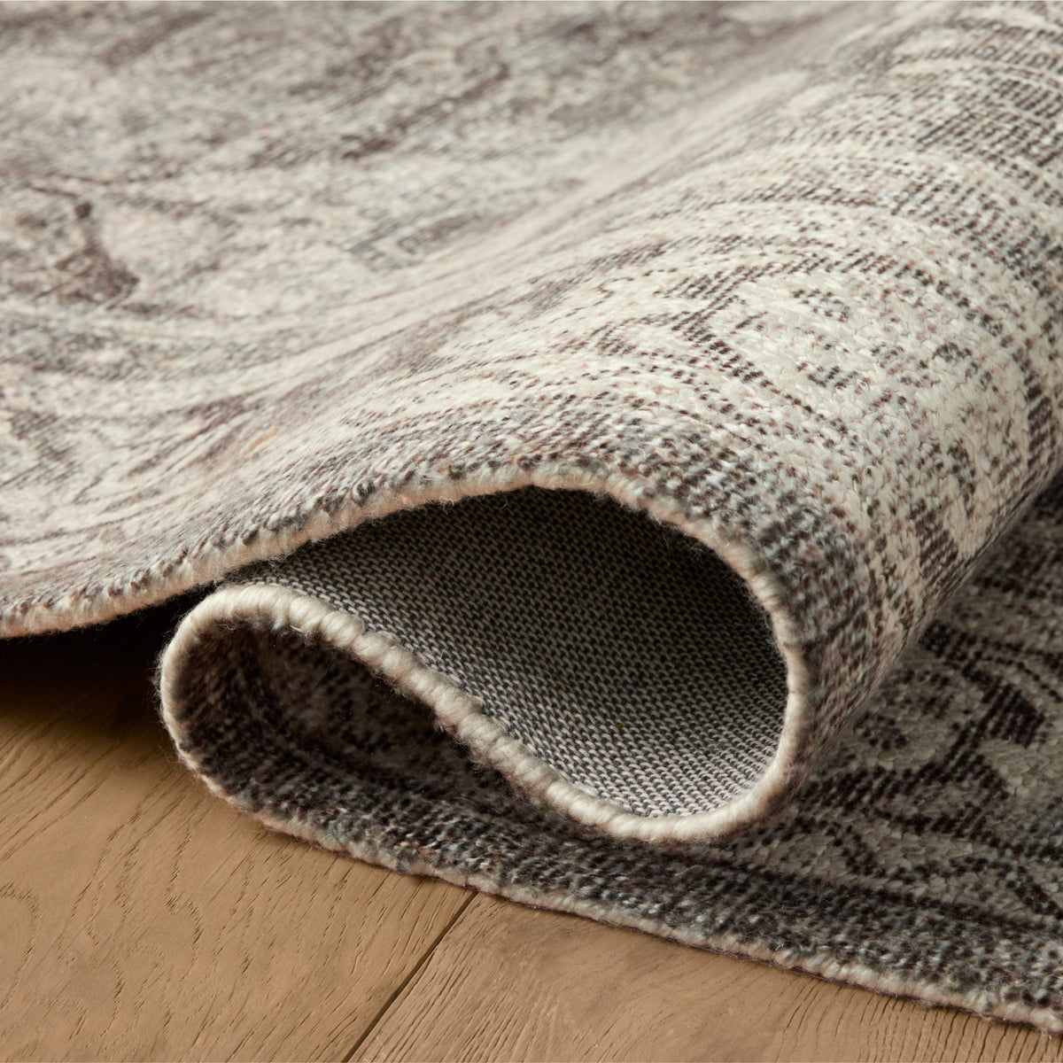 Mavelle Wimberly Ink Bone Rug area rug - Side View