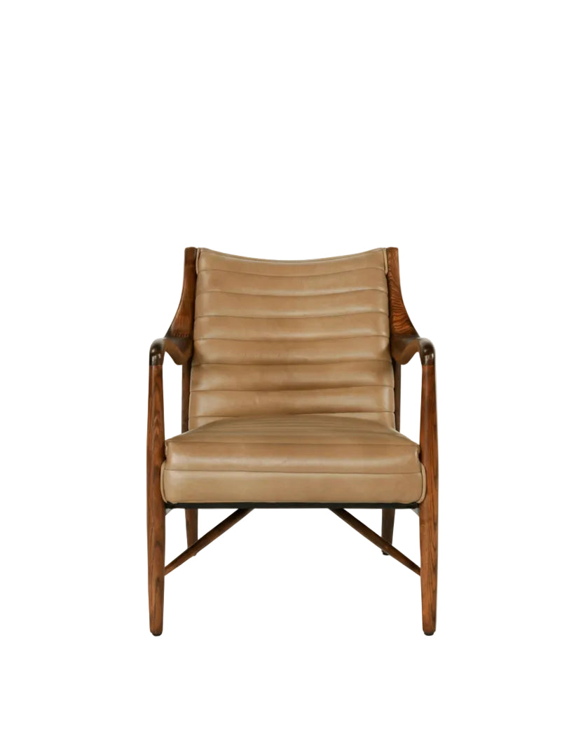 Mavelle Holland Channel Stitch Chair accent chair - Styled in Room