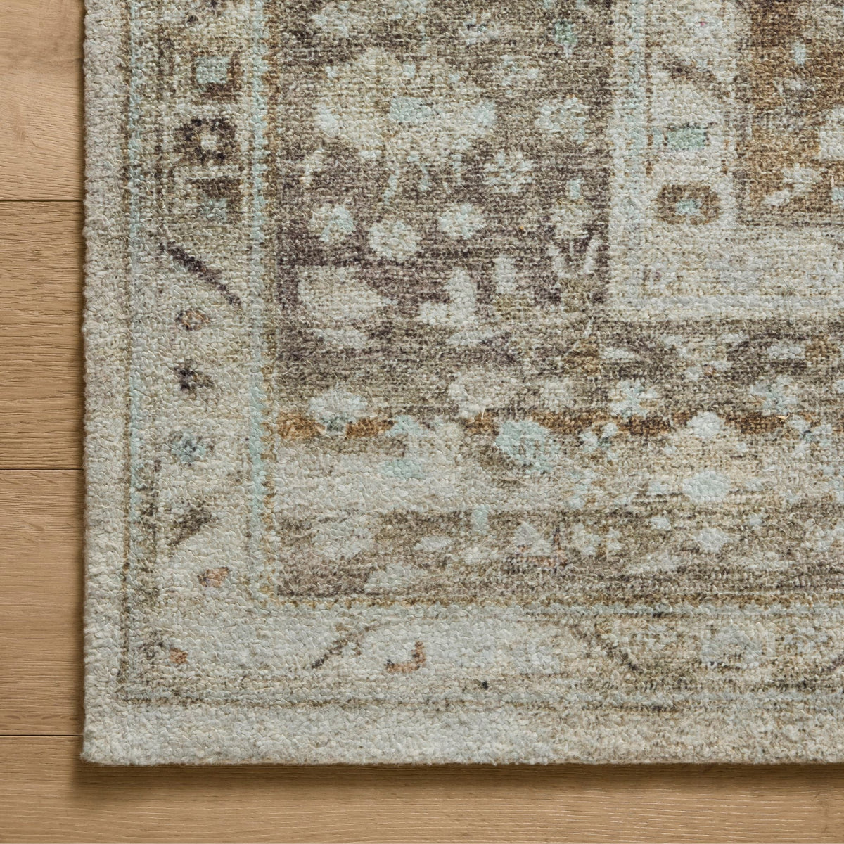 Mavelle Wimberly Earth Multi Rug area rug - Styled in Room
