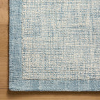Mavelle Henley Ivory Blue Rug area rug - Styled in Room