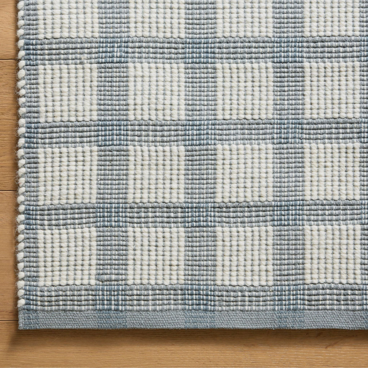 Mavelle Ryder Blue Ivory Rug area rug - Styled in Room