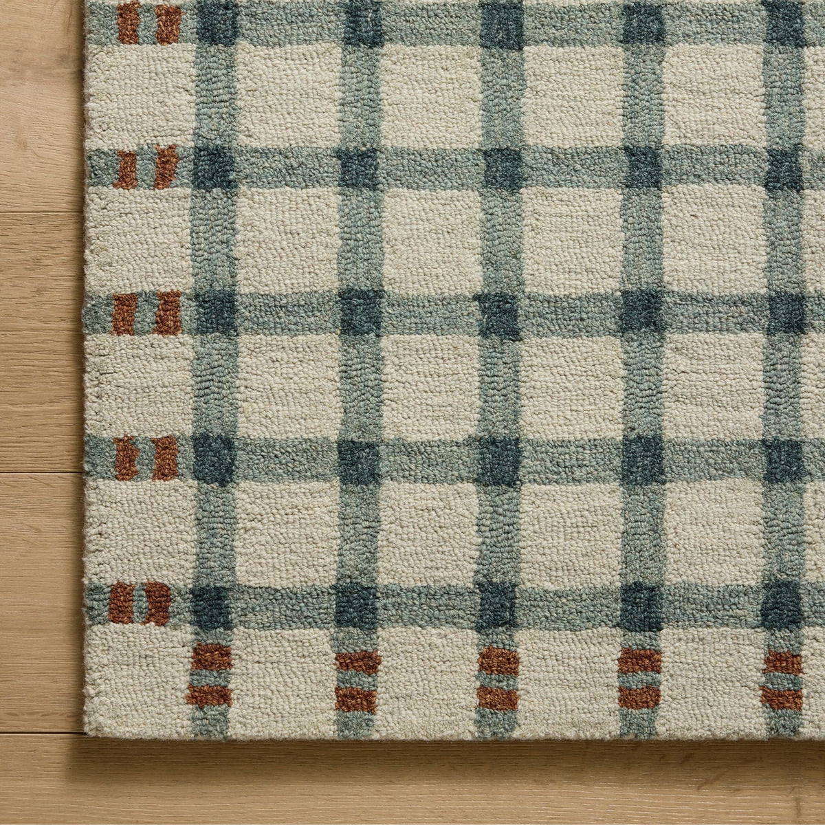 Mavelle Waylon Spa Brick Rug area rug - Styled in Room