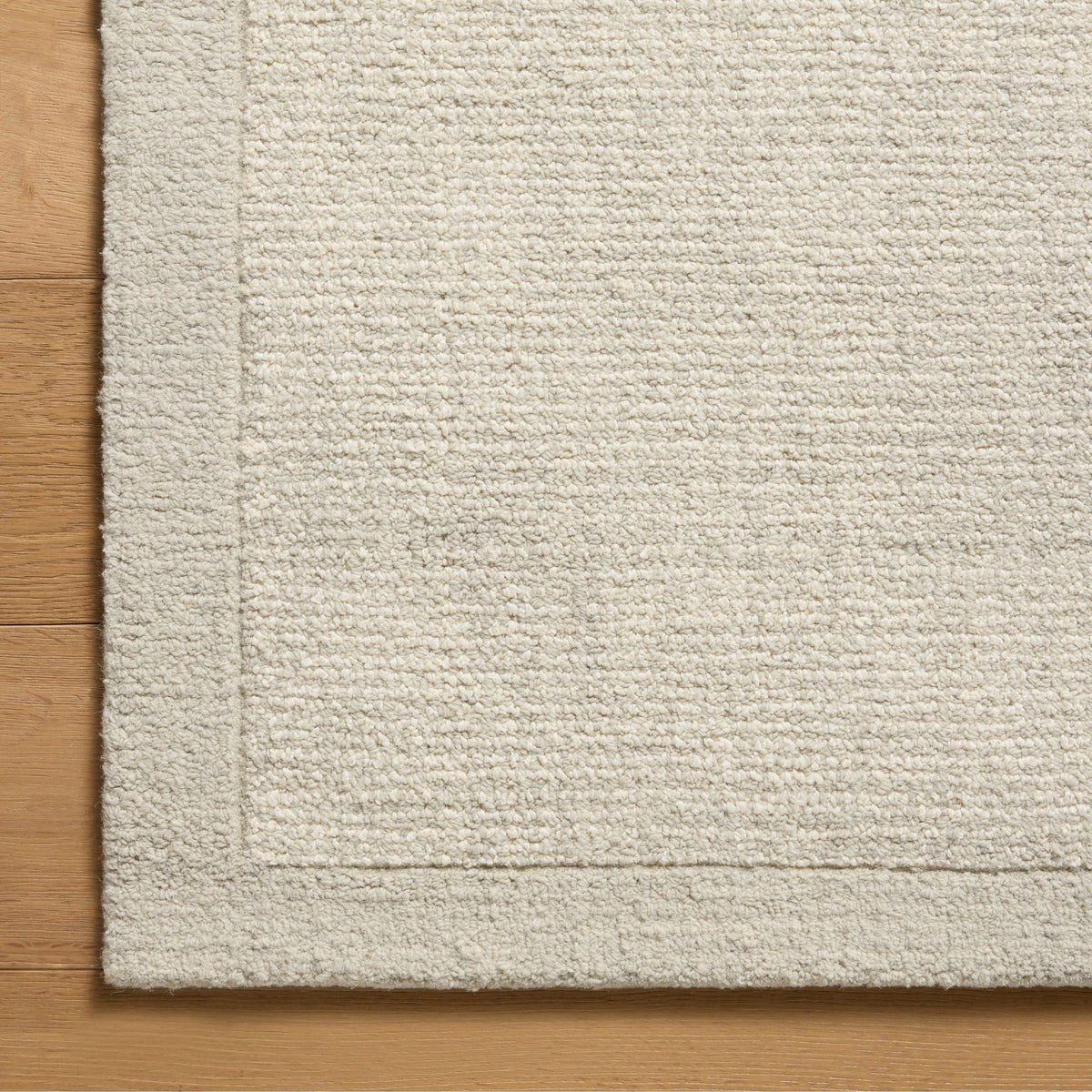 Mavelle Henley Ivory Silver Rug area rug - Styled in Room
