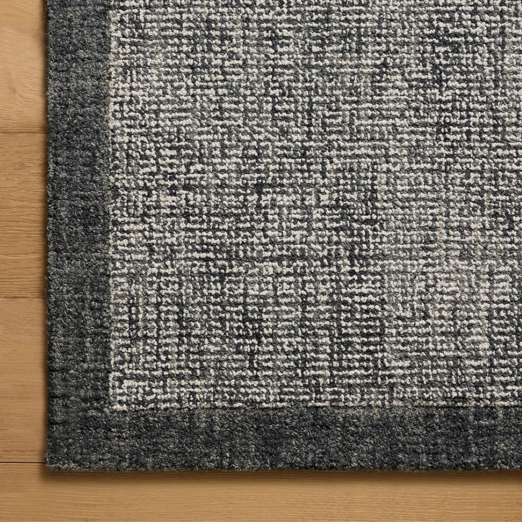 Mavelle Henley Ivory Charcoal Rug area rug - Styled in Room