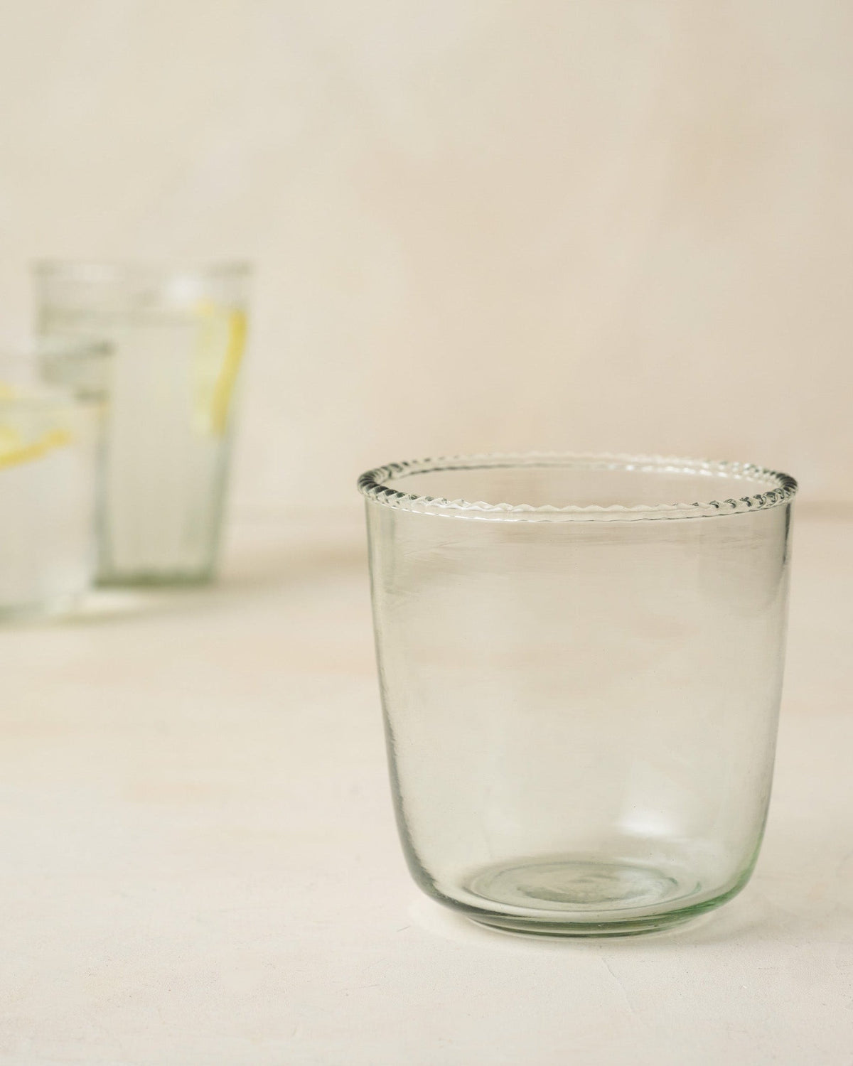 Mavelle Elizabeth Bottle Cut Glass Tumbler drinking glass - Side View