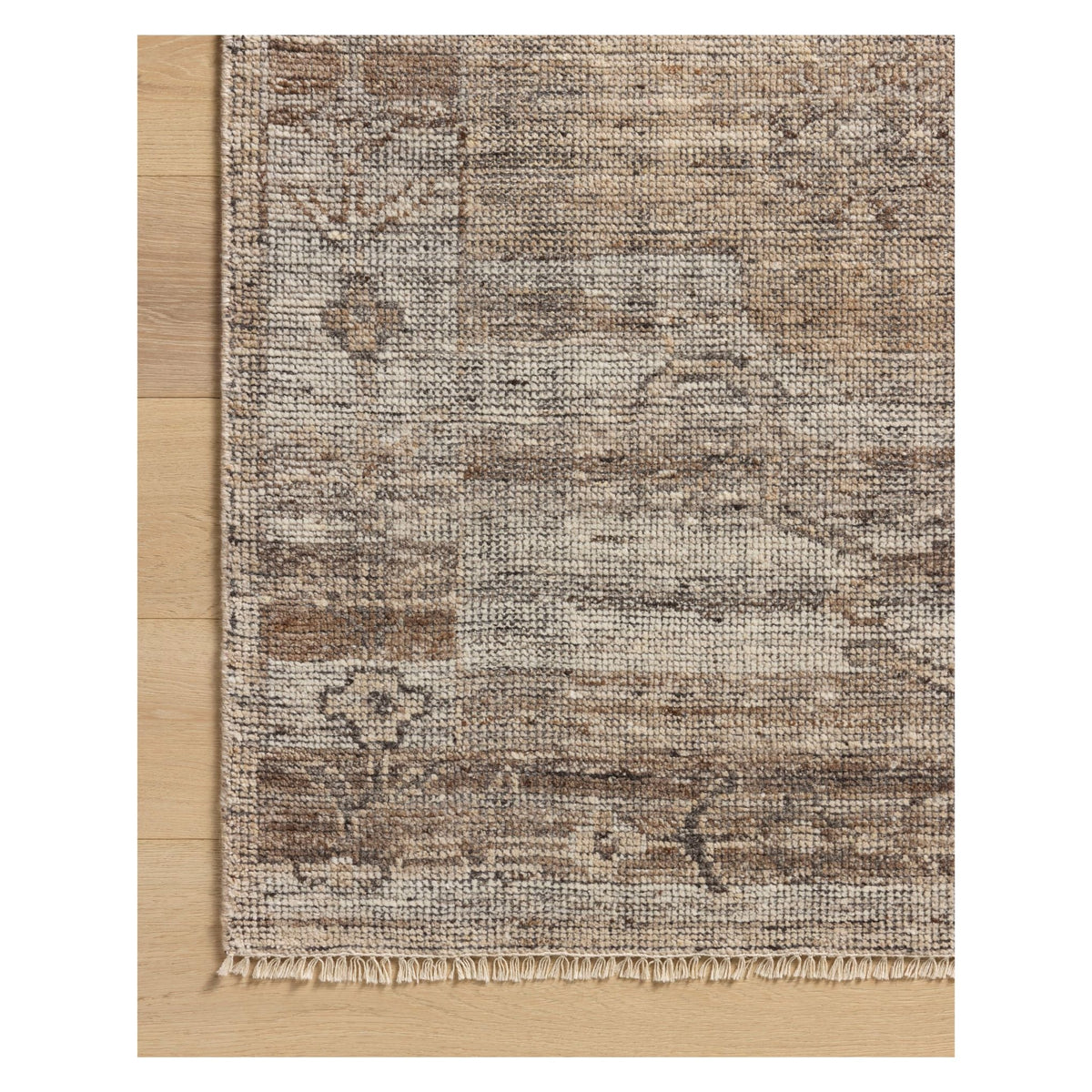 Mavelle Abigail Mocha Smoke Rug area rug - Styled in Room