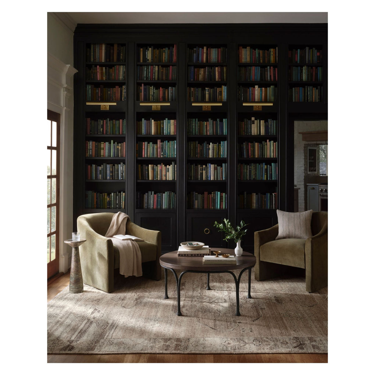 Mavelle Abigail Mocha Smoke Rug area rug - Close-Up