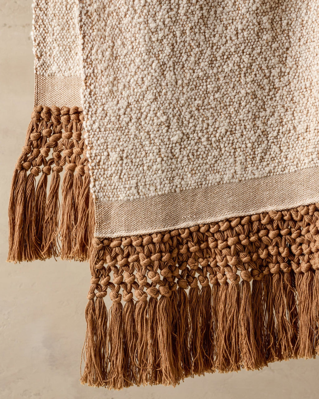 Mavelle Adobe Essential Tassel Throw throw blanket - Detail View