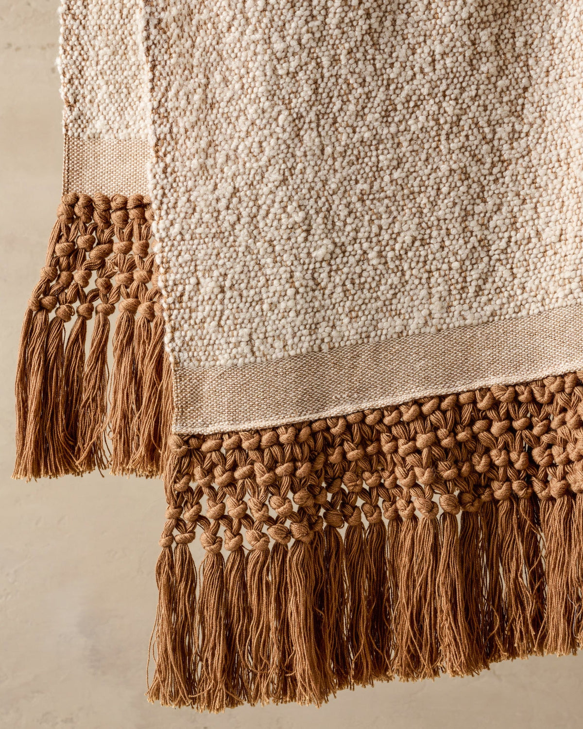 Mavelle Adobe Essential Tassel Throw throw blanket - Detail View