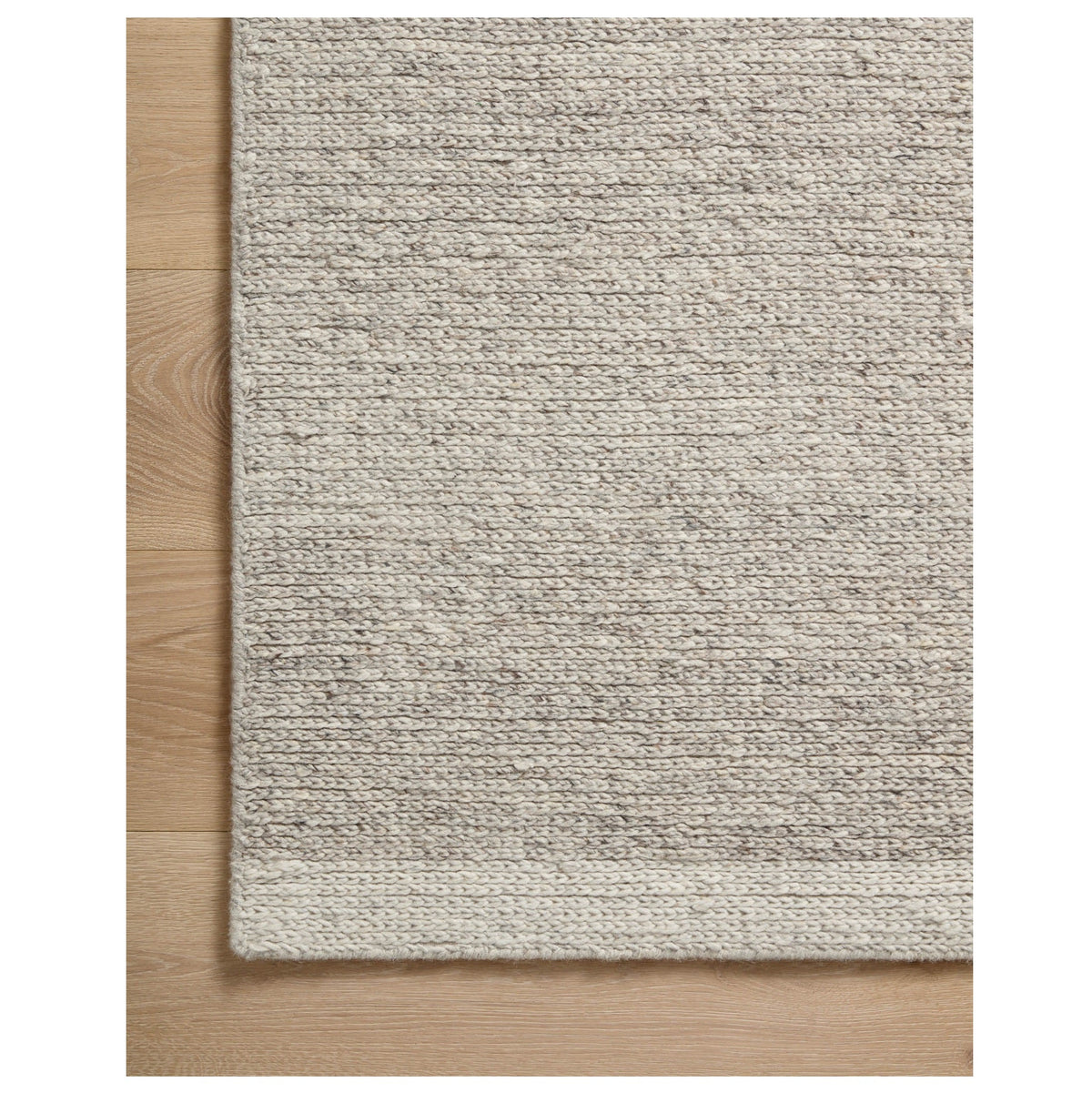Mavelle Ashby Silver Ivory Rug area rug - Styled in Room