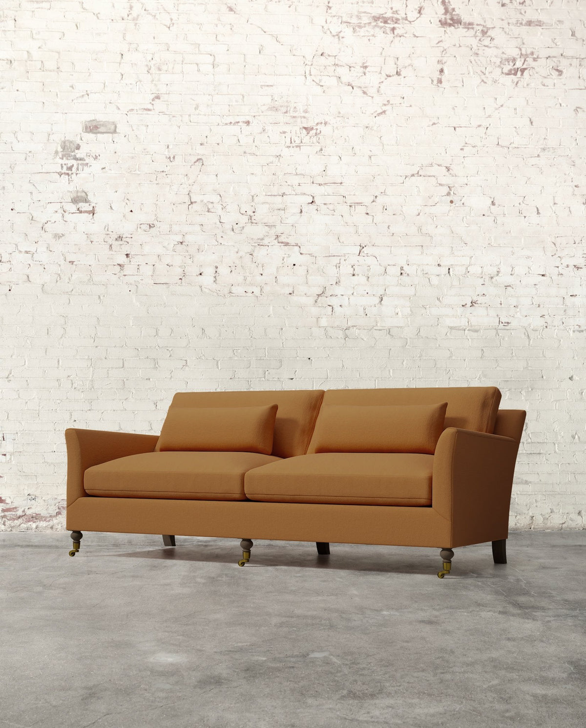 Mavelle Alfie 87" Sofa with Brass Casters sofa - View 8