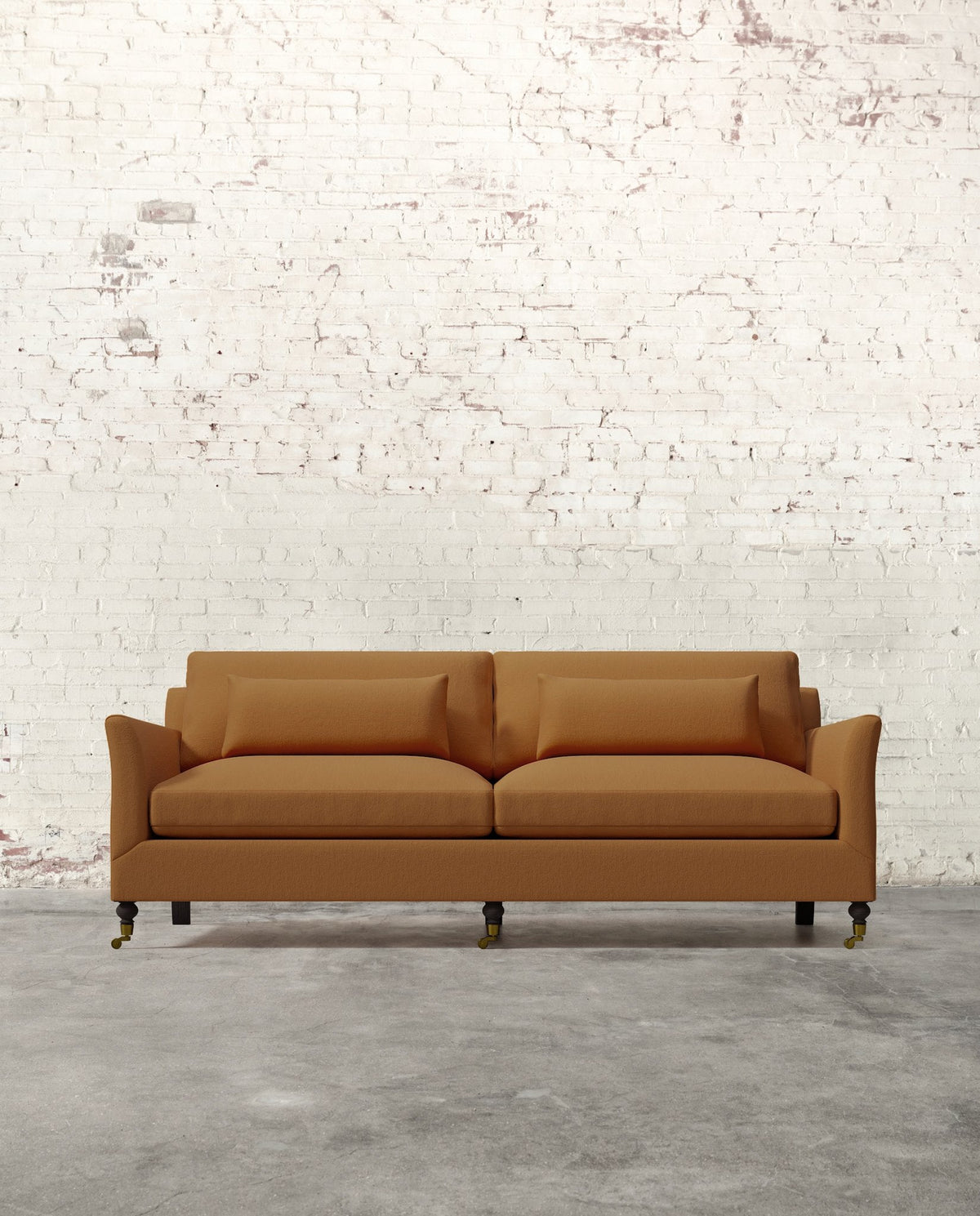 Mavelle Alfie 87" Sofa with Brass Casters sofa - View 24