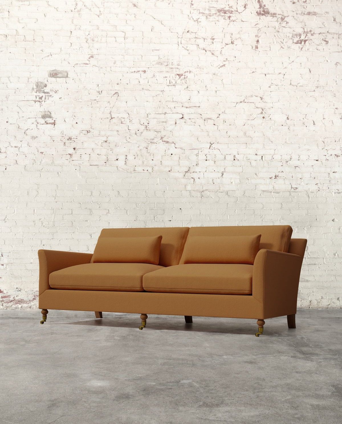 Mavelle Alfie 87" Sofa with Brass Casters sofa - View 15