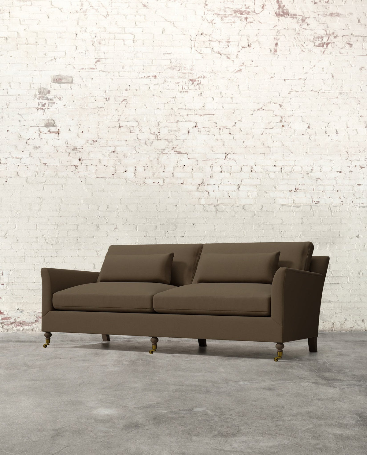 Mavelle Alfie 87" Sofa with Brass Casters sofa