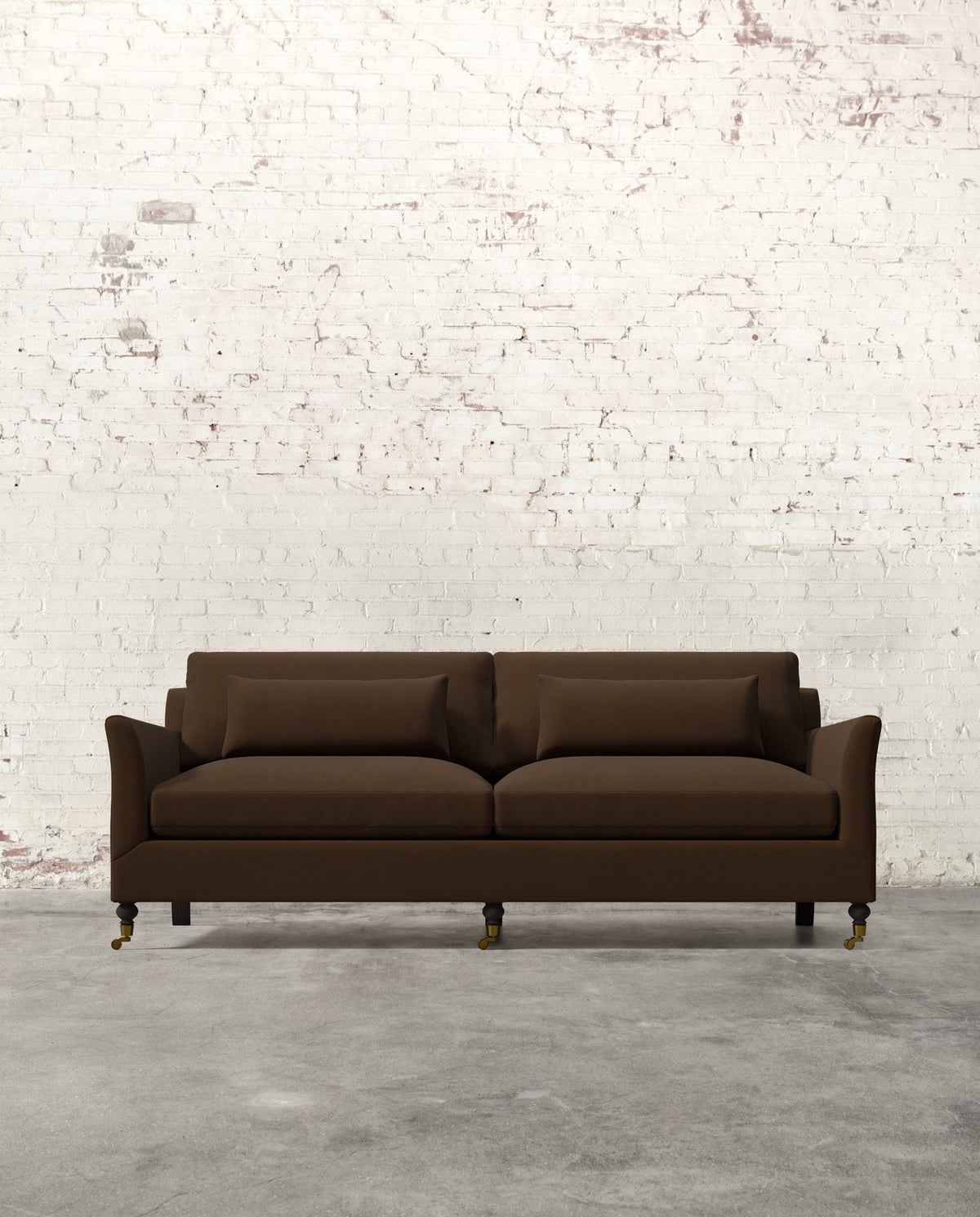 Mavelle Alfie 87" Sofa with Brass Casters sofa - View 30