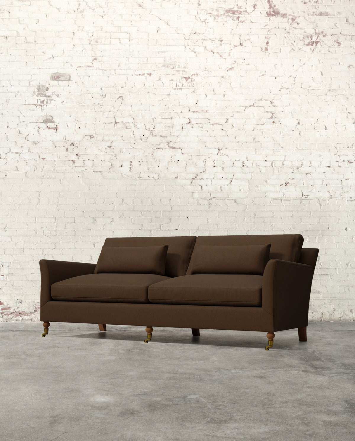 Mavelle Alfie 87" Sofa with Brass Casters sofa - View 22