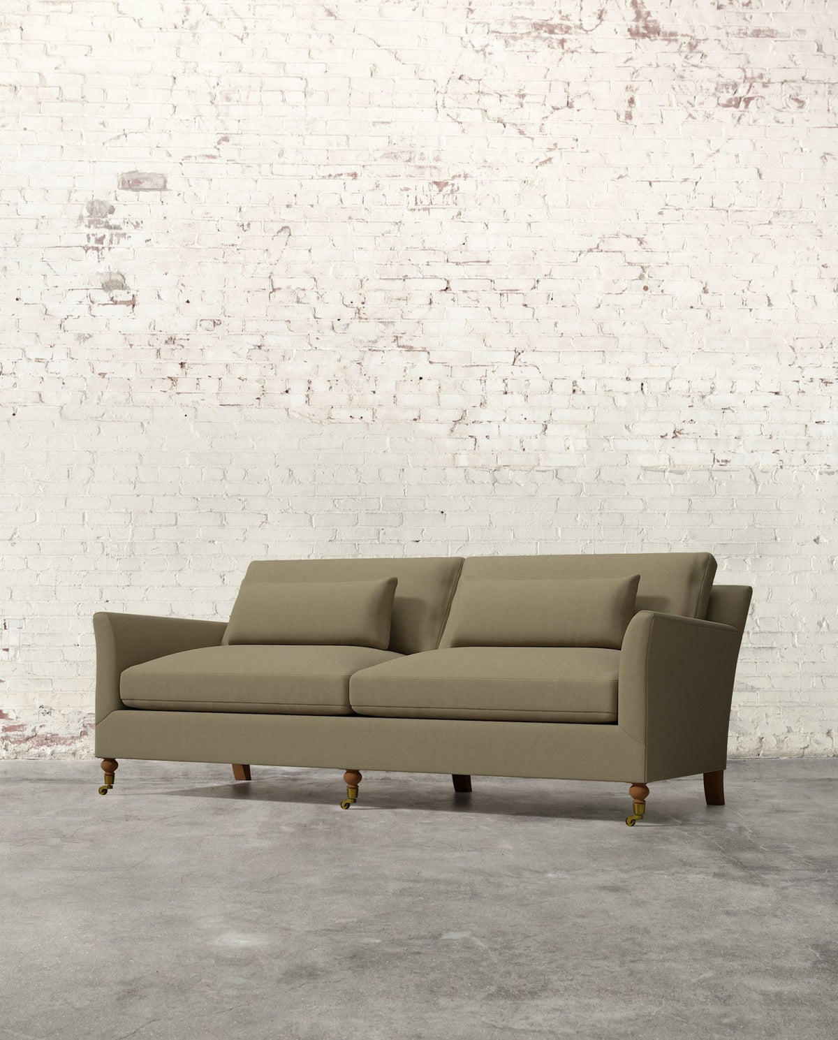 Mavelle Alfie 87" Sofa with Brass Casters sofa - View 20