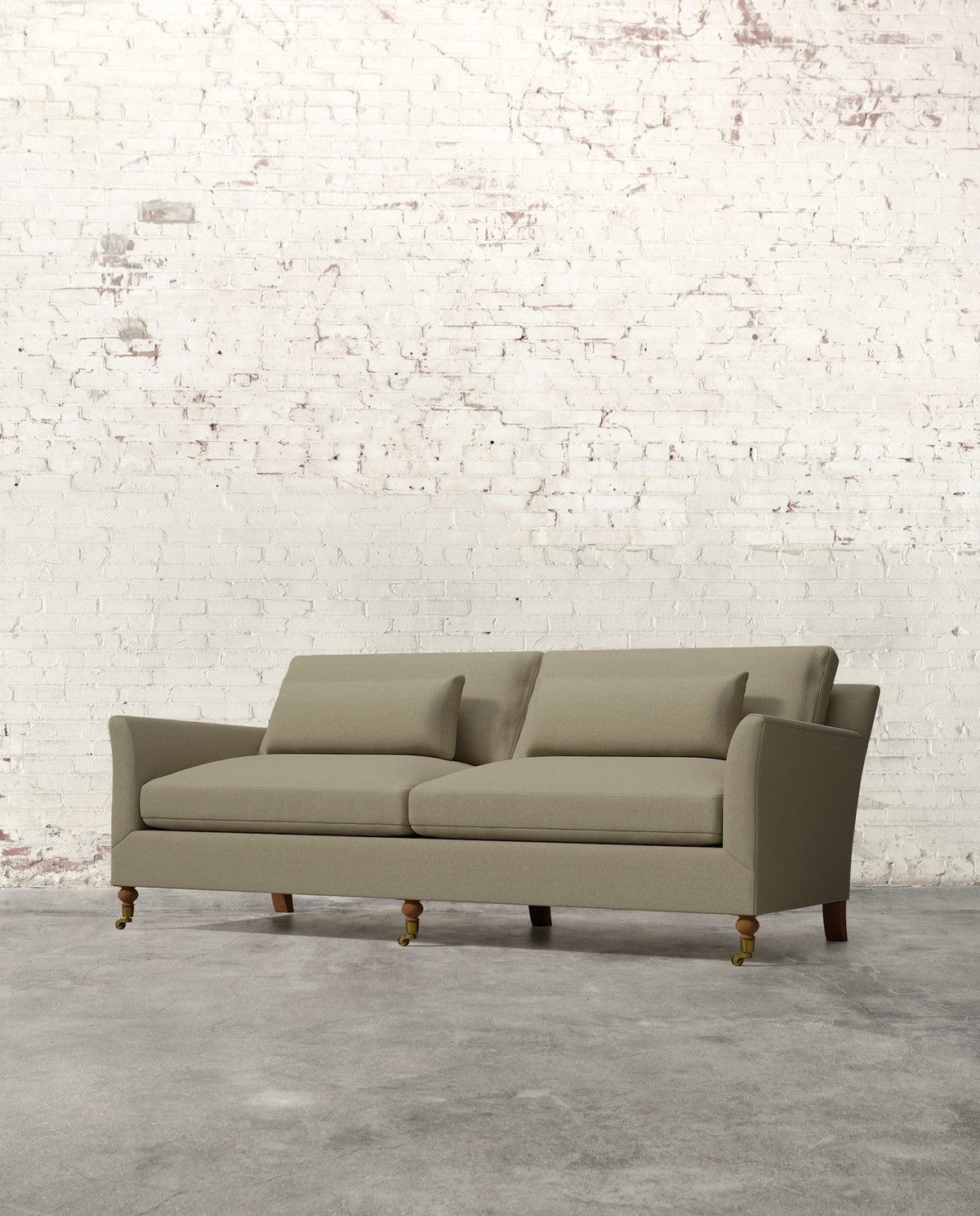 Mavelle Alfie 87" Sofa with Brass Casters sofa - View 19
